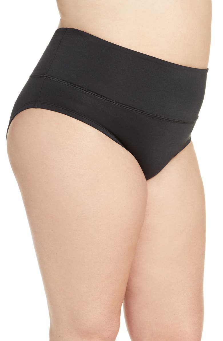 Nike Essential High Waist Bikini Bottoms, Alternate, color, 