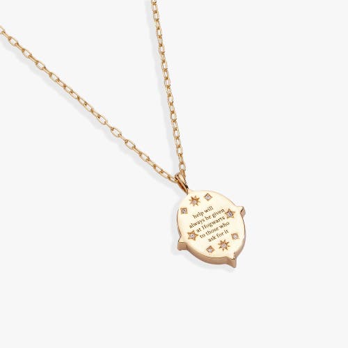 Alex And Ani Harry Potter Hogwarts Pendant Necklace In Gold