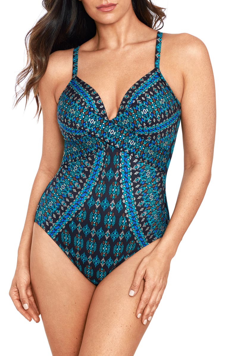 Miraclesuit<sup>®</sup> Amarna Captivate One-Piece Swimsuit, Main, color,
