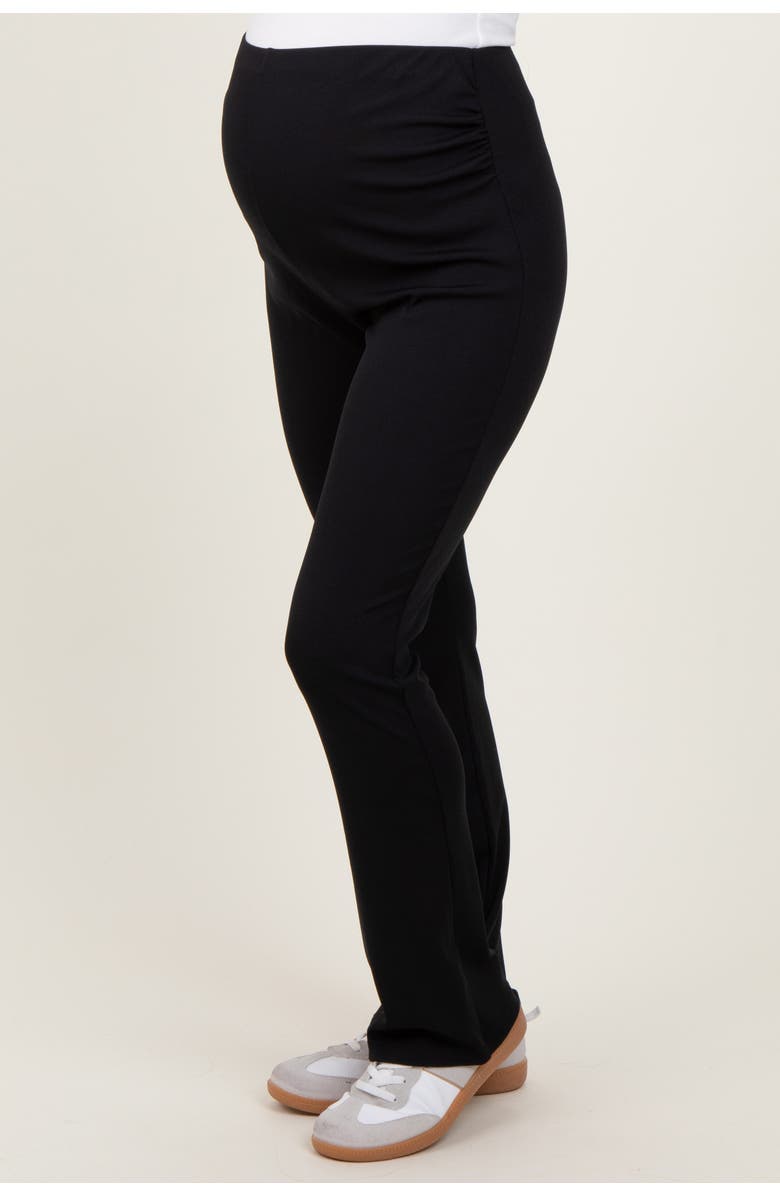 PinkBlush High Waist Maternity Kick Flare Pants, Alternate, color, Black