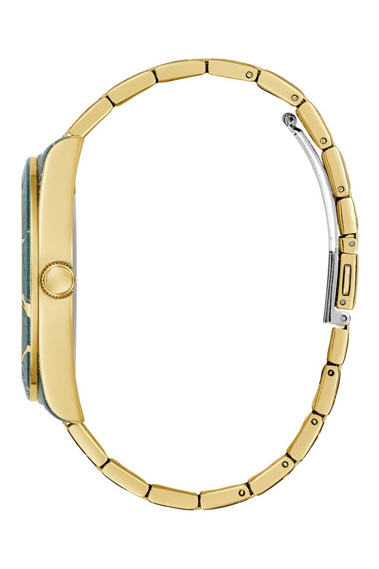Marbled Multifunction Bracelet Watch, 44mm, Alternate, color, GREEN MARBLE