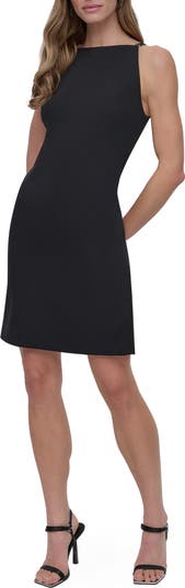 DKNY ★【フレアドレス】Salon Stretch Sheath Dress DKNY Salon Stretch Sheath Dress in Black | Lyst