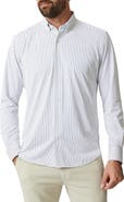 34 Heritage Modern Fit Stripe Tech Button-Up Shirt