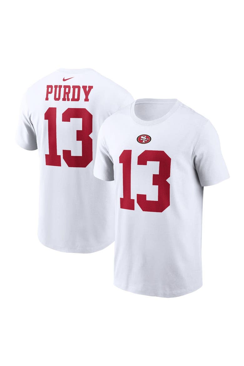 Men's Nike Brock Purdy White San Francisco 49ers Player Name & Number T-Shirt, Main, color, White