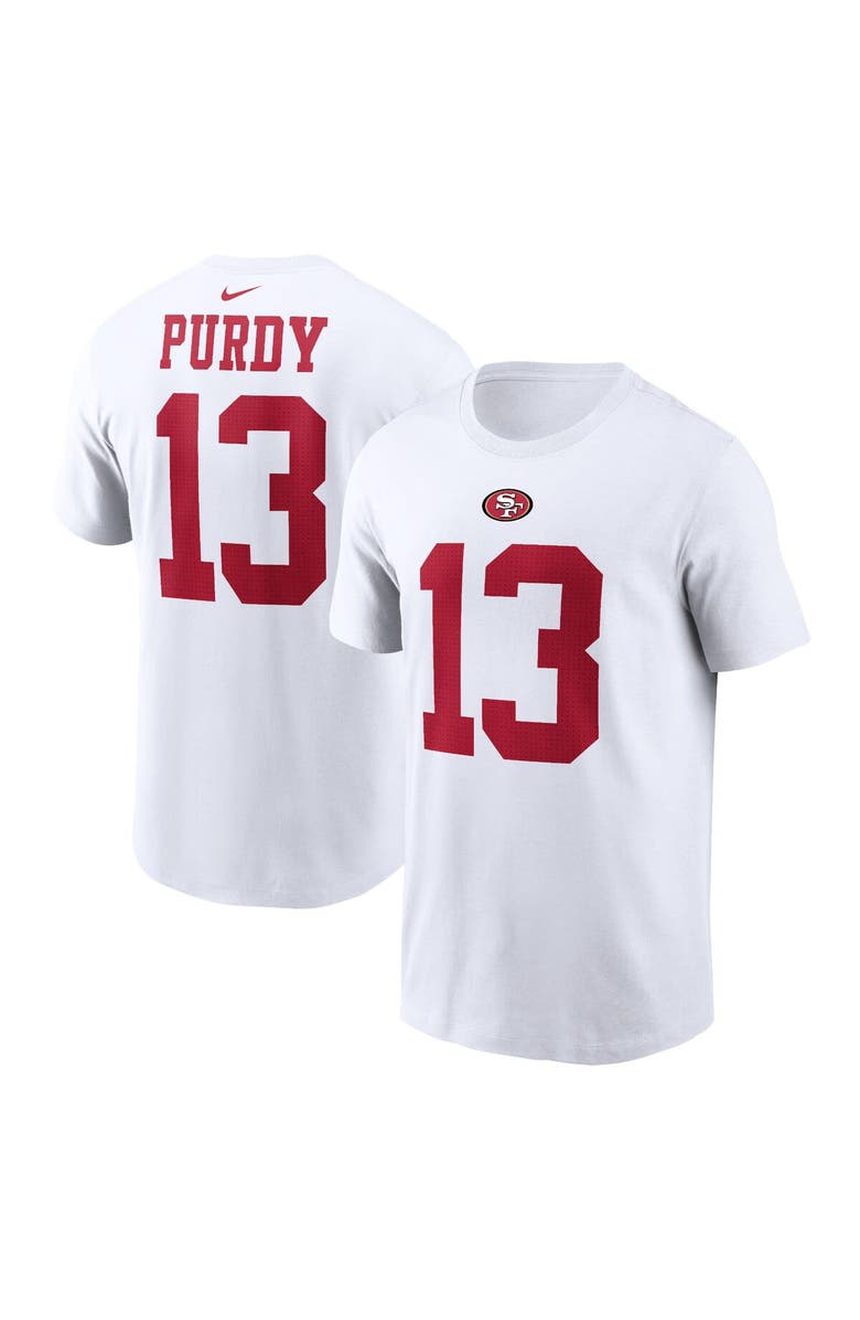 Nike Men's Nike Brock Purdy White San Francisco 49ers Player Name & Number T-Shirt, Main, color, White