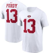 Nike Men's Nike Brock Purdy White San Francisco 49ers Player Name & Number T-Shirt