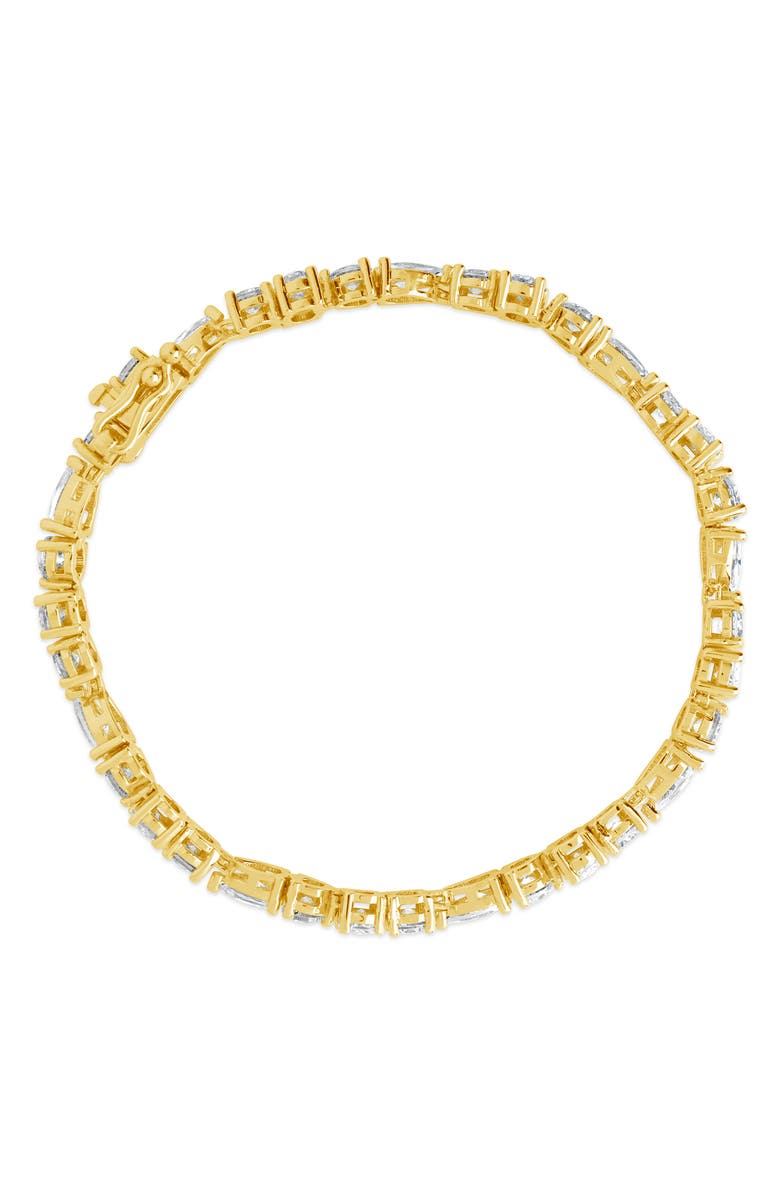 Sterling Forever Cubic Zirconia Bracelet, Alternate, color,