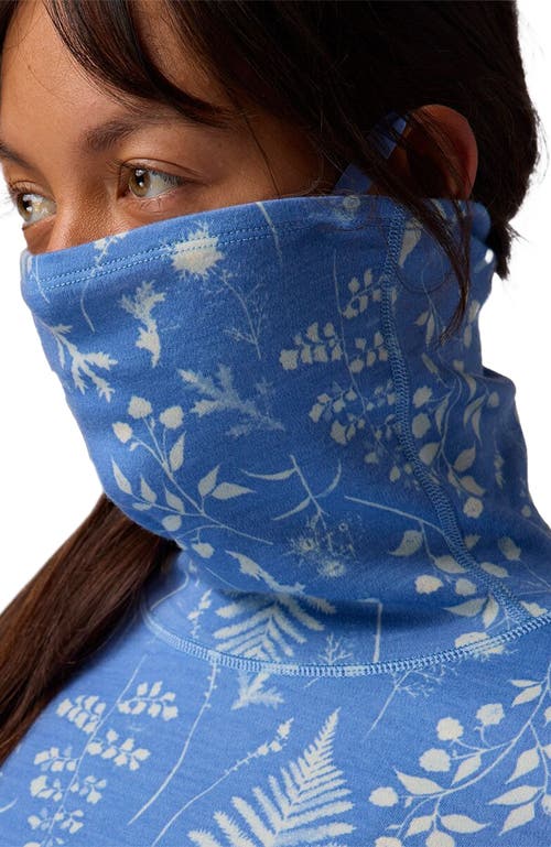Backcountry Cedars Rws Merino Mid-wt Baselayer Funnel Neck Top In Blue