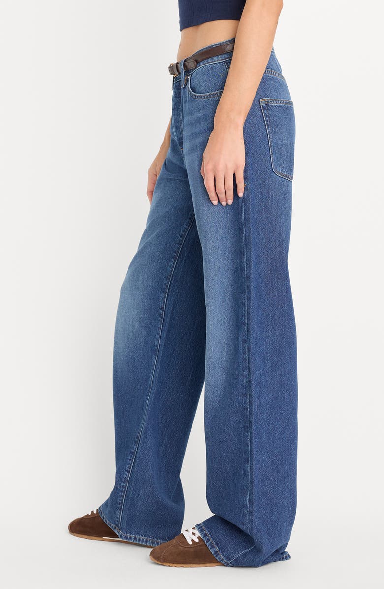 Good American Weightless Wide Leg Jeans, Alternate, color, Indigo1258