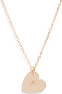 Set & Stones Sophia Initial Heart Pendant Necklace
