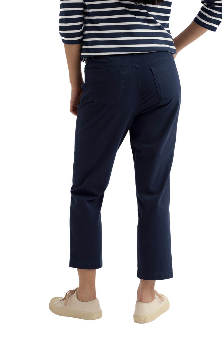 Seasalt Cornwall Albert Quay High Waist Crop Pants, Alternate, color, Maritime