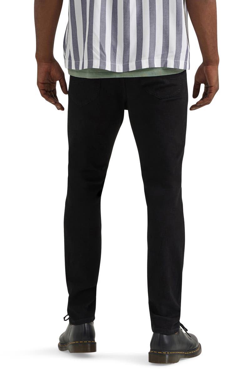 Lee Rider Stretch Slim Straight Leg Jeans, Alternate, color, Clean Black