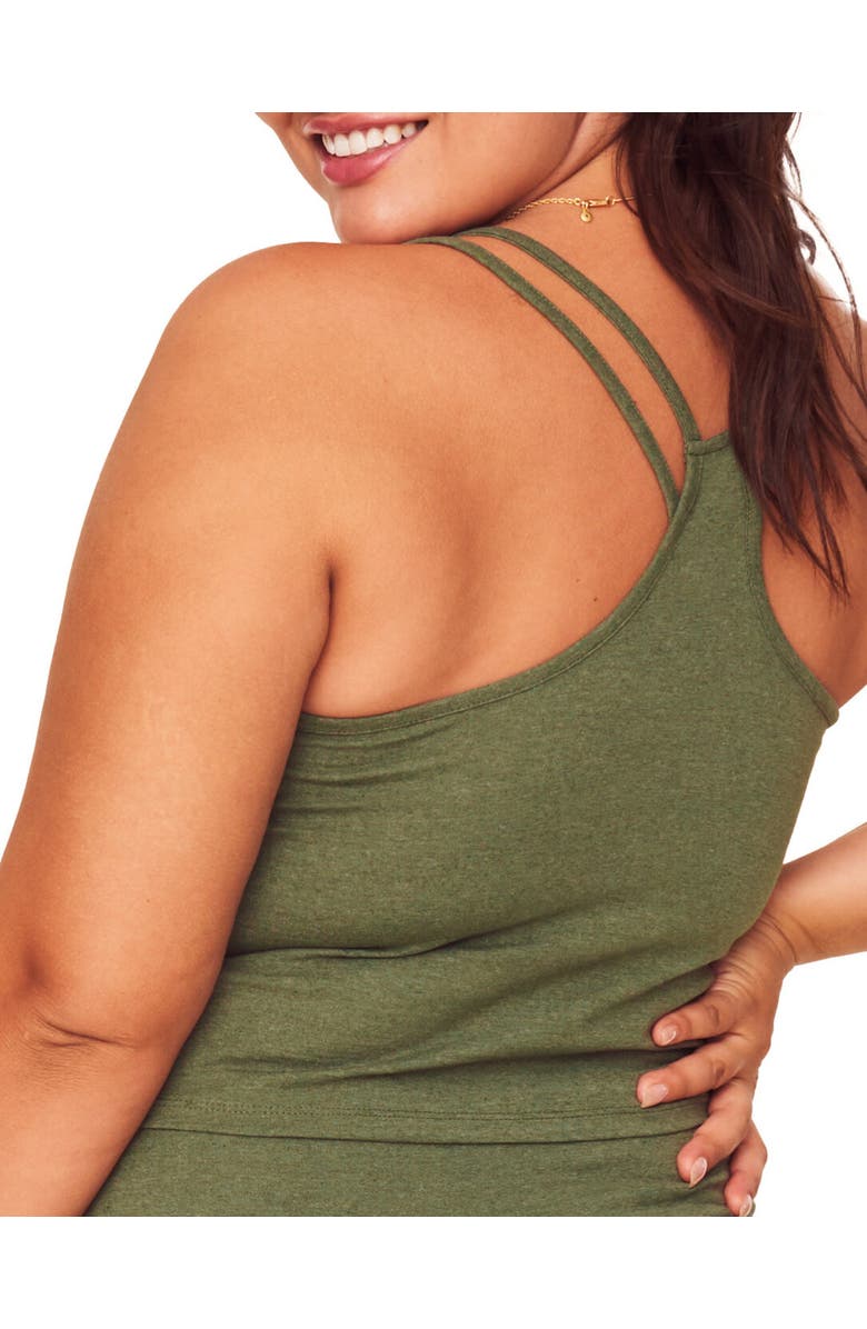 Adore Me Jovie Cotton Lounge Tank, Alternate, color, Green