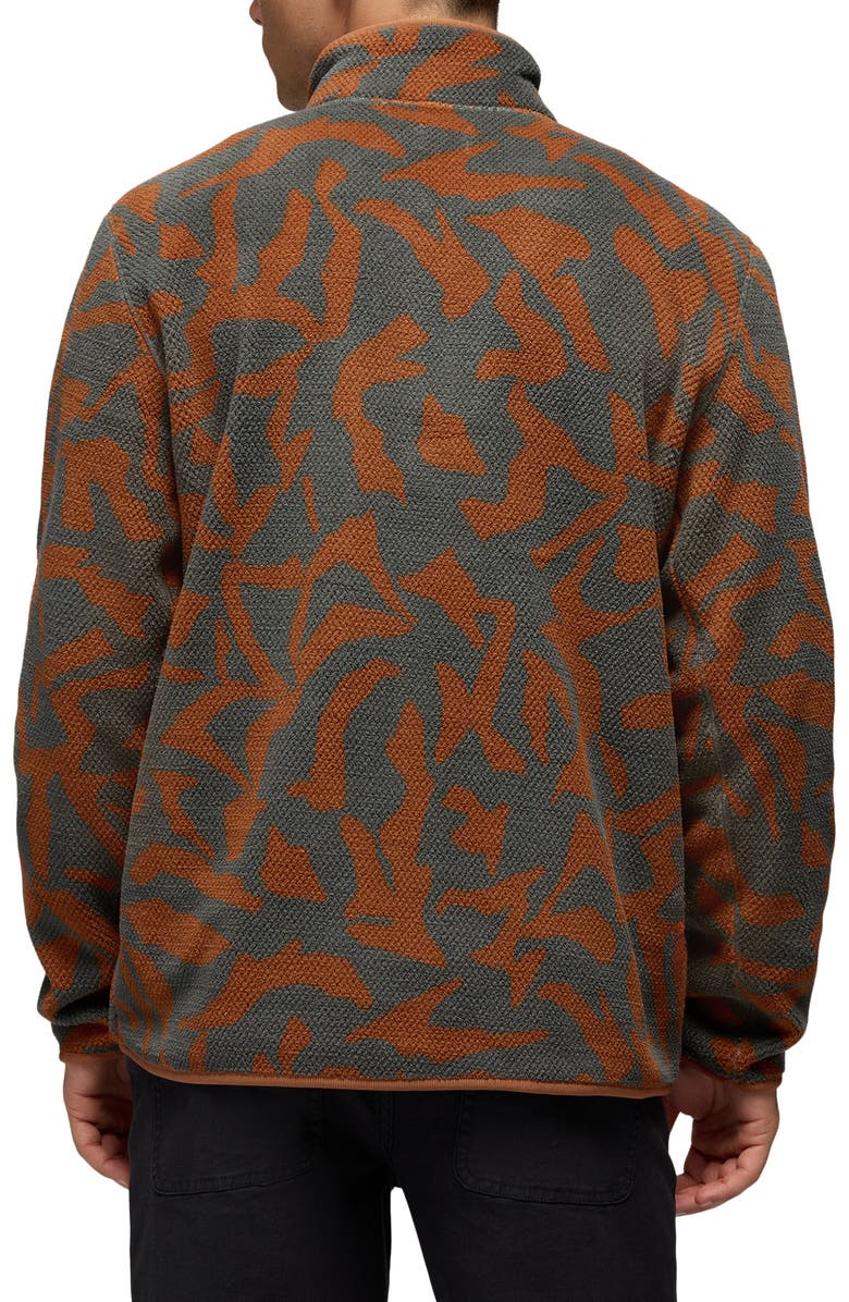 prAna Tuff Fluff Fleece Half Zip Pullover, Alternate, color, Thyme Freestyle