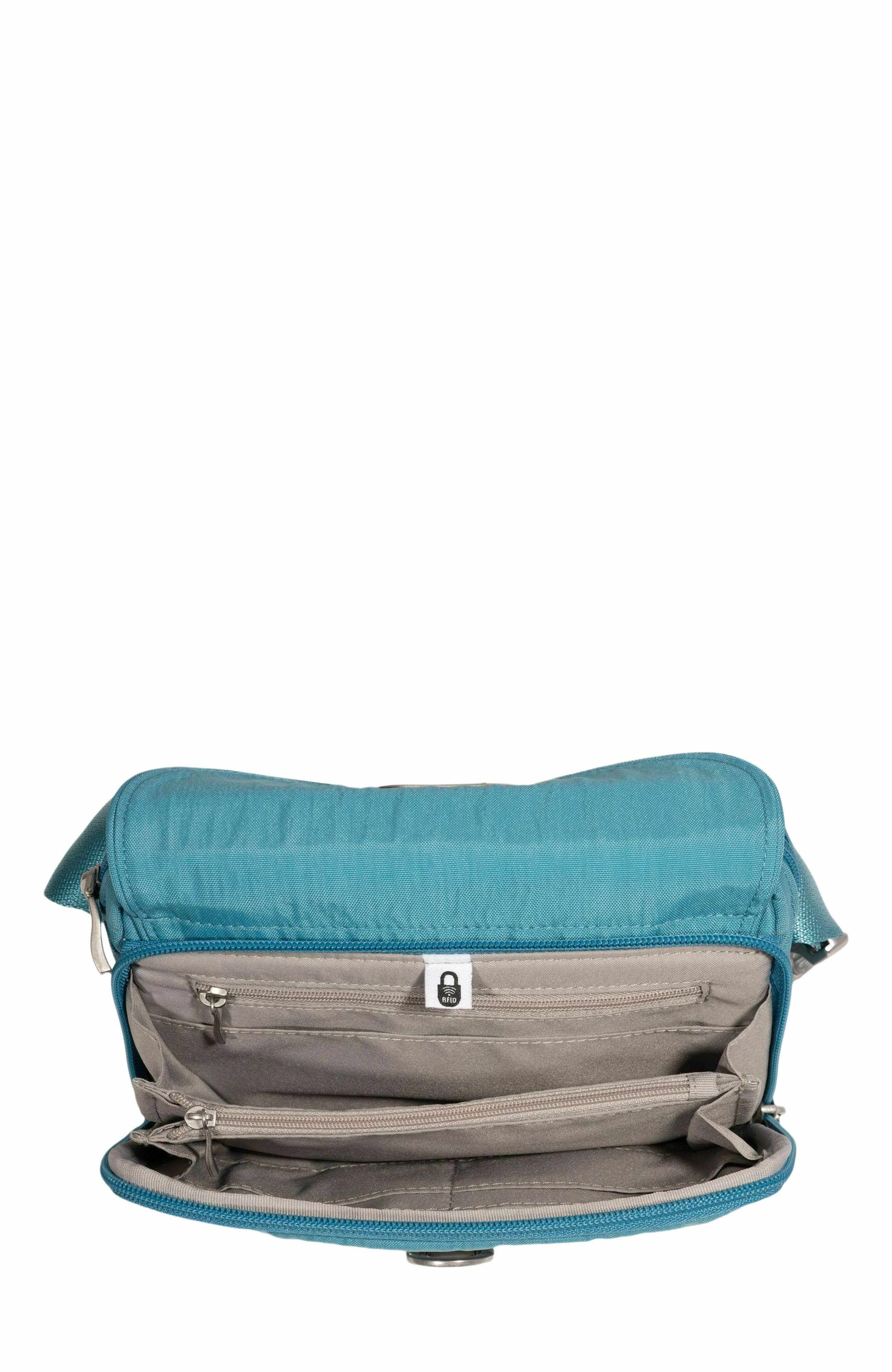 BAGGALLINI Coastal Flip Lock Sling Bag, Alternate, color, Seaside Blue