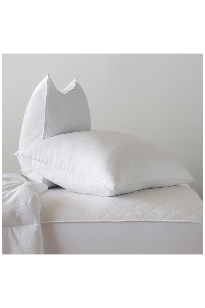 2-Pack King Sized Pillows & Mattress Pad Bundle, Alternate, color, WHITE