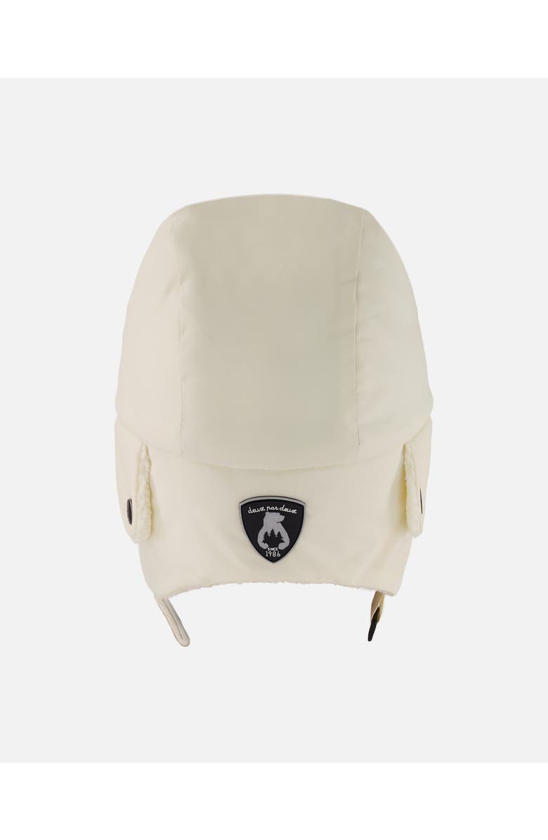 Deux par Deux Gender Inclusive Lined Chapka, Main, color, White Asparagus