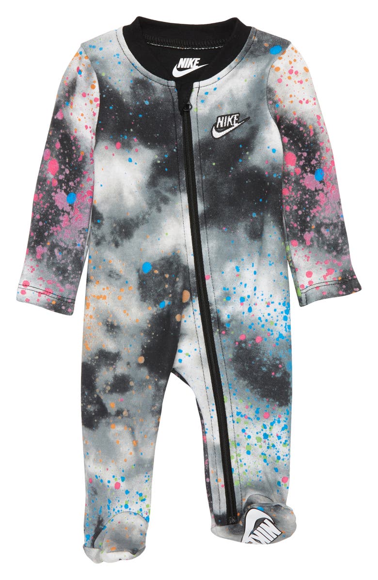 Nike Kids' NSW Tie Dye Footie Pajamas, Main, color, 