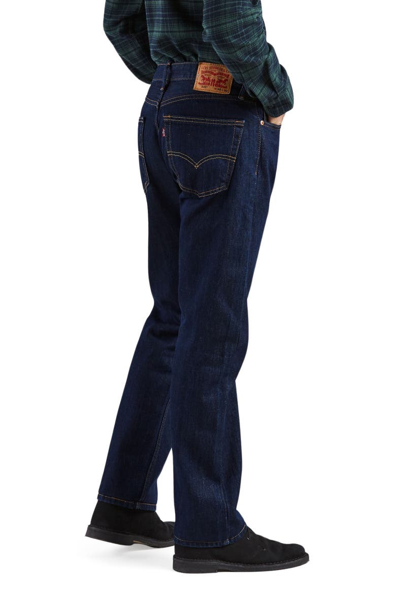 505™ Regular Fit Straight Leg Jeans, Alternate, color, RINSE 37741