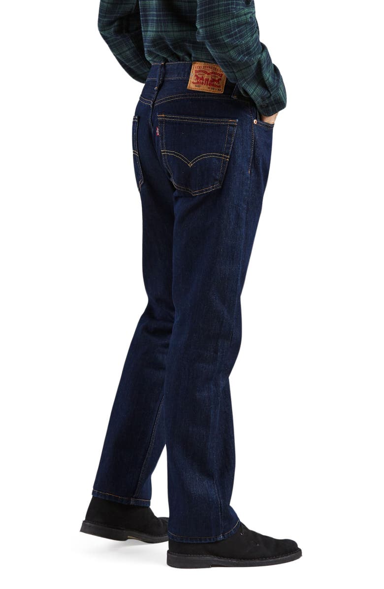 Levi's<sup>®</sup> 505<sup>™</sup> Regular Fit Straight Leg Jeans, Alternate, color, Rinse 37741