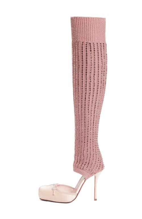 Christian Louboutin Cassia Annmac Leg Warmer Hybrid Pump In Multi
