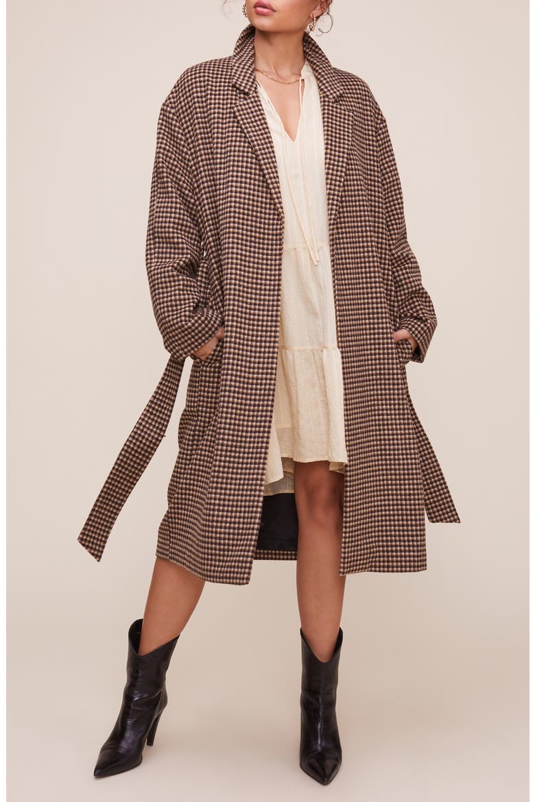 Roxanne Belted Coat, Alternate, color, MOCHA MULTI