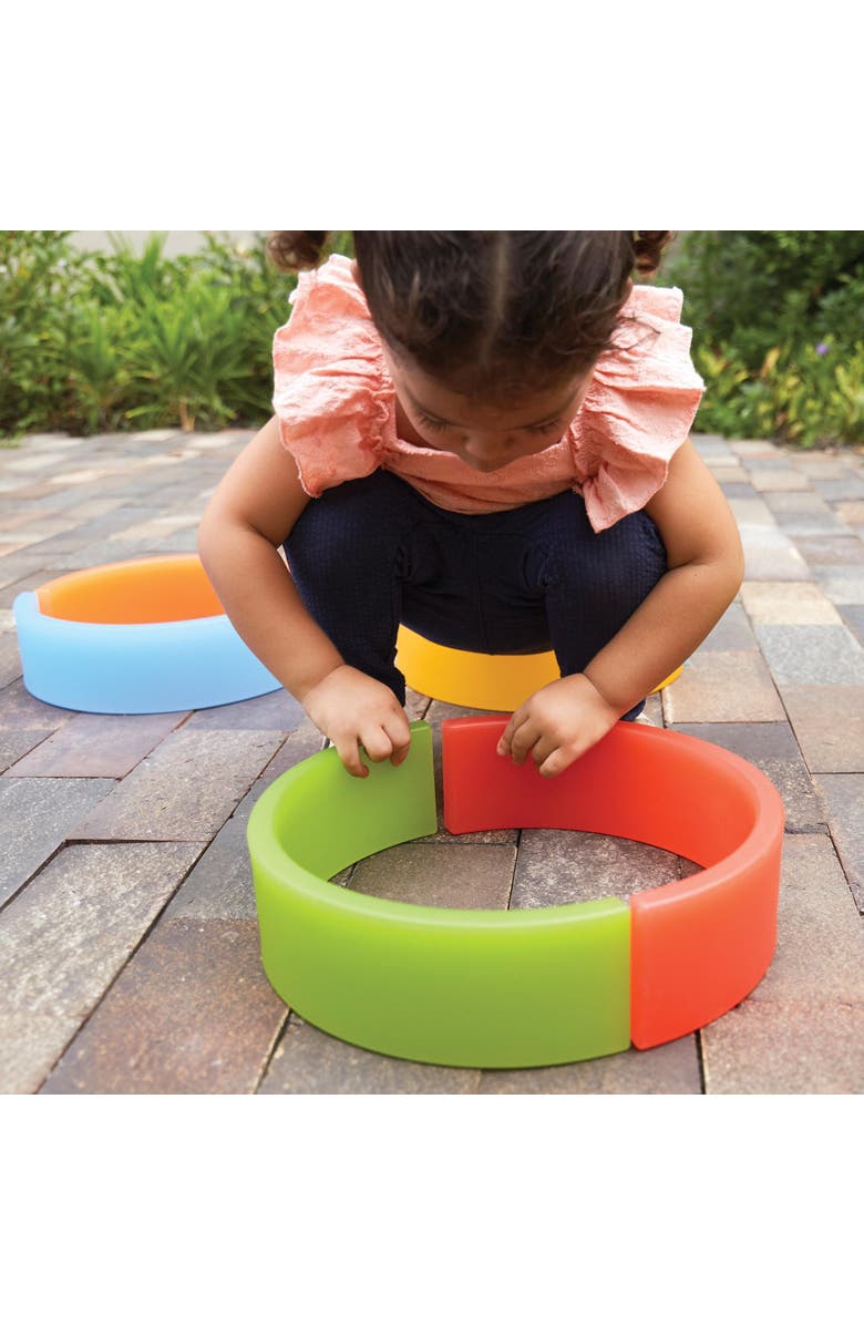 Kaplan Early Learning Company Discovery Rainbow Arches and Tunnels - 10 Pieces, Alternate, color, Multicolored