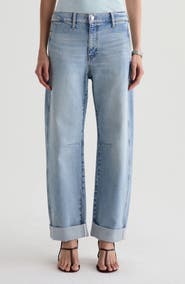 AG Mercer Cuffed High Waist Barrel Jeans