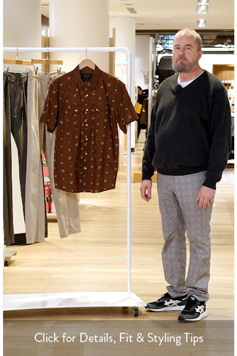 Laramie Horseshoe Print Short Sleeve Snap-Up Western Shirt video