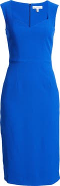 Dress the Population Elle Sweetheart Neck Sheath Midi Dress