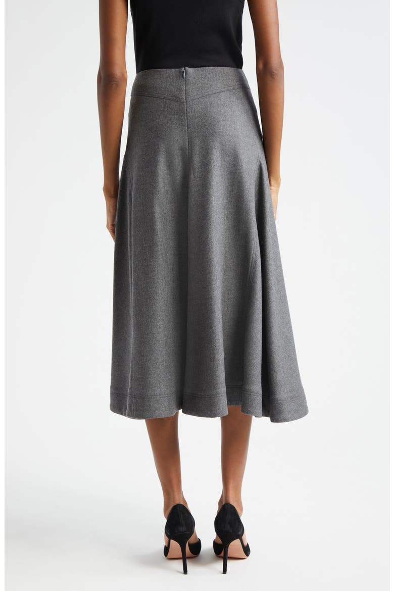Rasima Midi Skirt, Alternate, color, HEATHER GREY