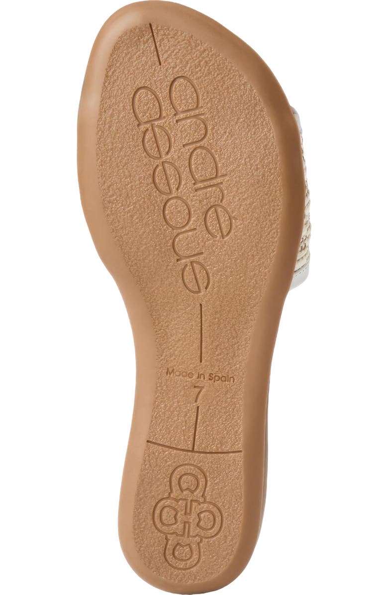 André Assous Nalia Wedge Slide Sandal, Alternate, color, White