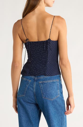 Pixie Polka Dot Mesh Top