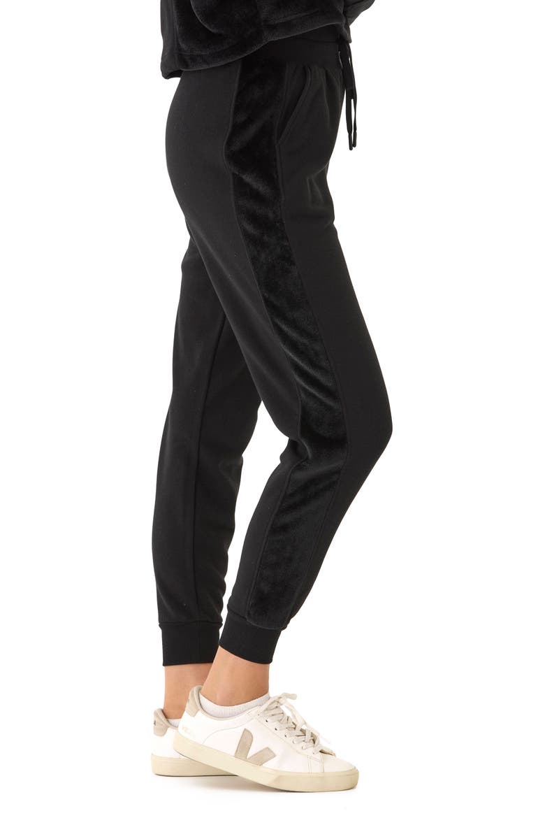 Camillah Fleece Joggers, Alternate, color, BLACK
