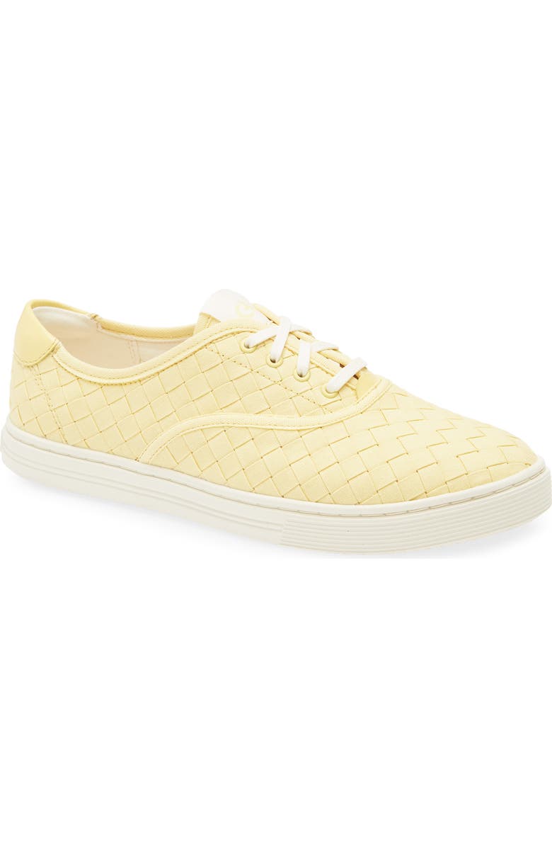 Cole Haan GrandPro Harbor Sneaker, Main, color, Pale Banana Woven Canvas