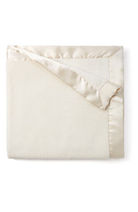 Satin Trim Fleece Blanket (Baby)
