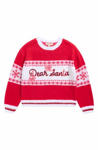 Kids' Dear Santa Sequin Sweater