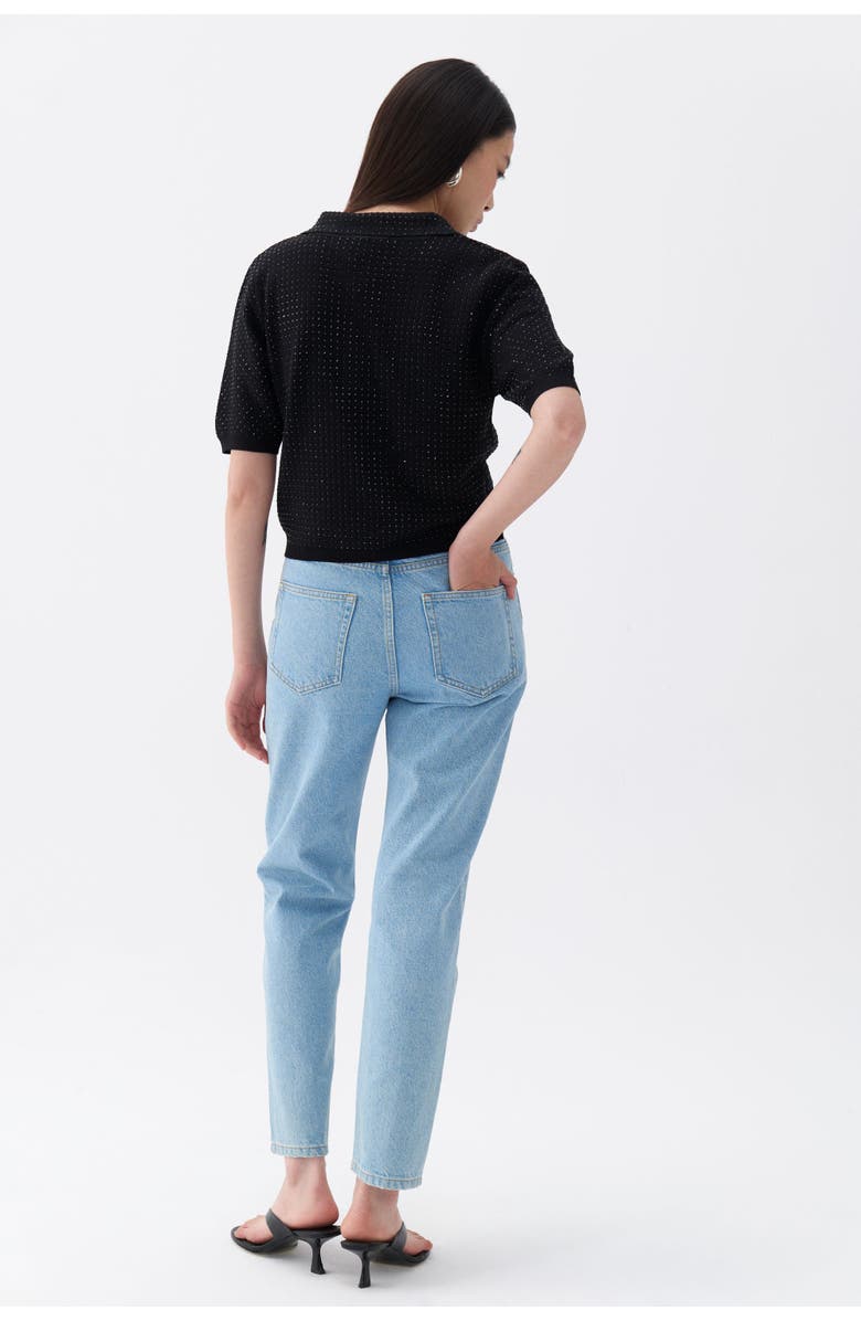 Nocturne Rhinestone Embroidered Knitwear Top, Alternate, color,