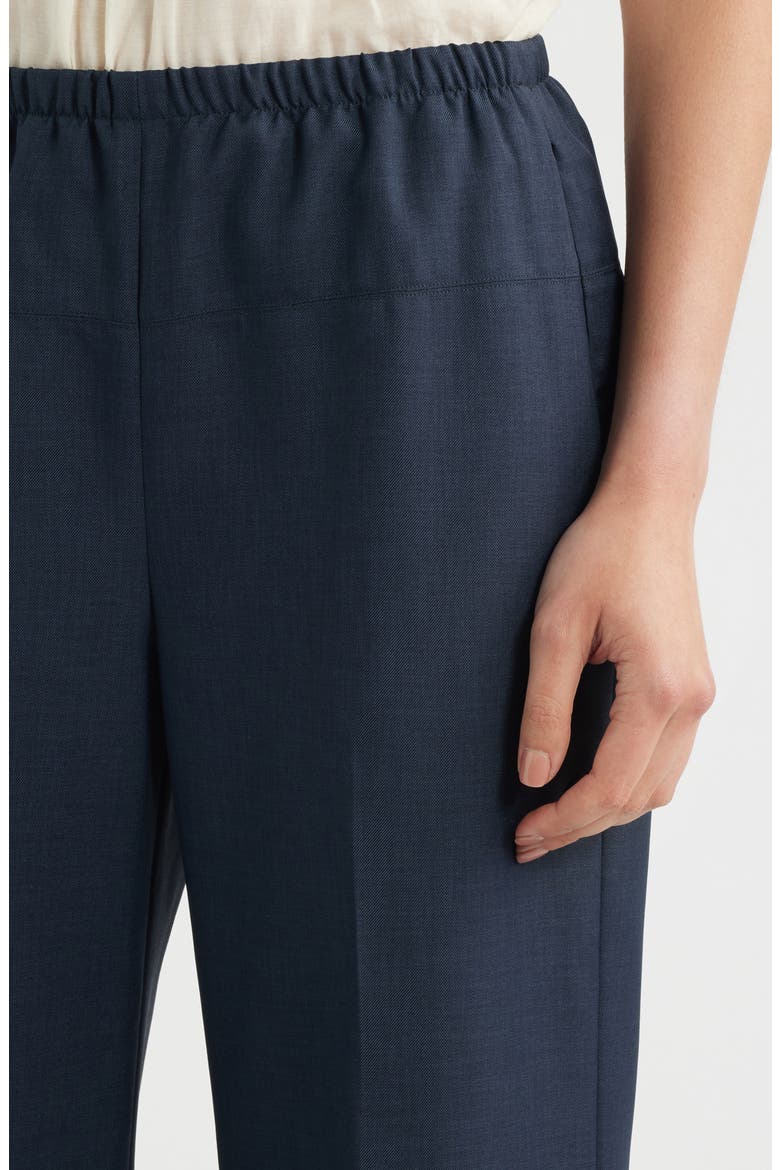 City Twill Crop Wide Leg Pants, Alternate, color, NOCTURNE NAVY