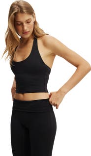 COTTON ON BODY Women's Active Ultra Soft Halter Neck Tank