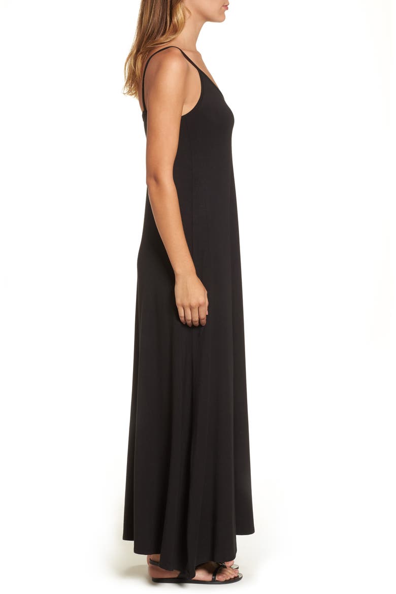 Maxi Dress, Alternate, color, BLACK