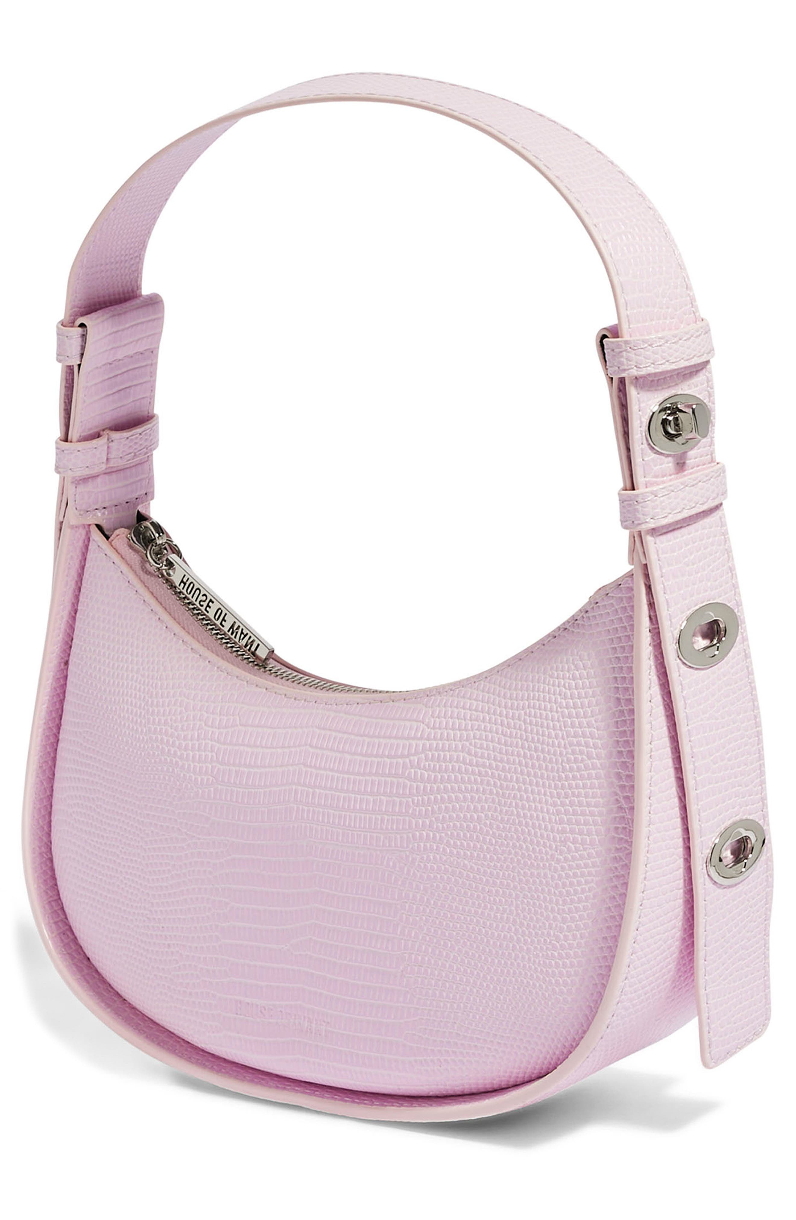 H.O.W. We Are Confident Vegan Leather Shoulder Bag, Alternate, color, PINK LADY