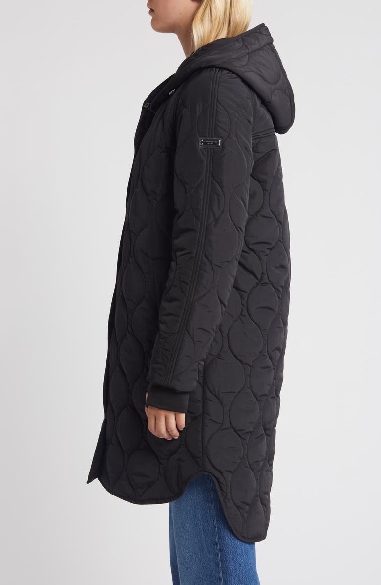 BCBGMAXAZRIA Onion Quilted Hooded Coat, Alternate, color,