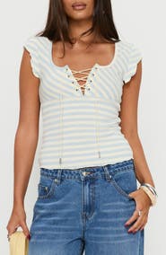 Princess Polly Jacenda Lace Up Top
