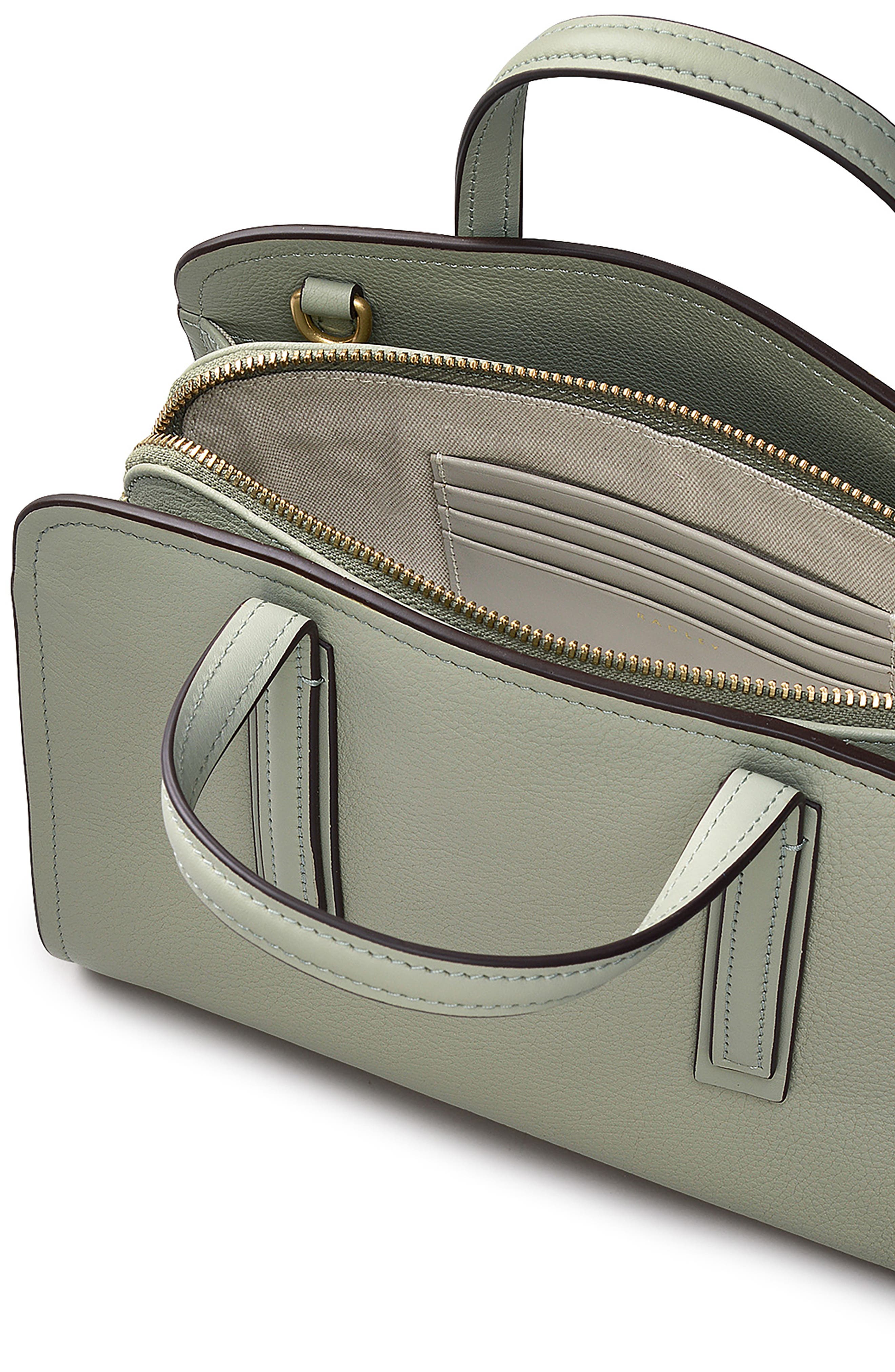 Radley Arragon Row Small Zip Around Satchel Bag, Alternate, color, Drizzle