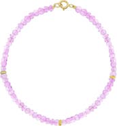 The Lovery Fine Jewelry Pink Amethyst Bead Bracelet