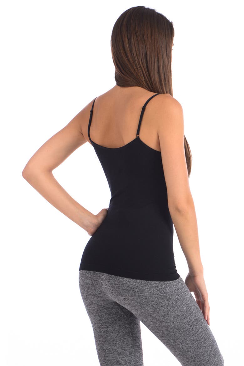 Seamless Slimming Camisole, Alternate, color, BLACK