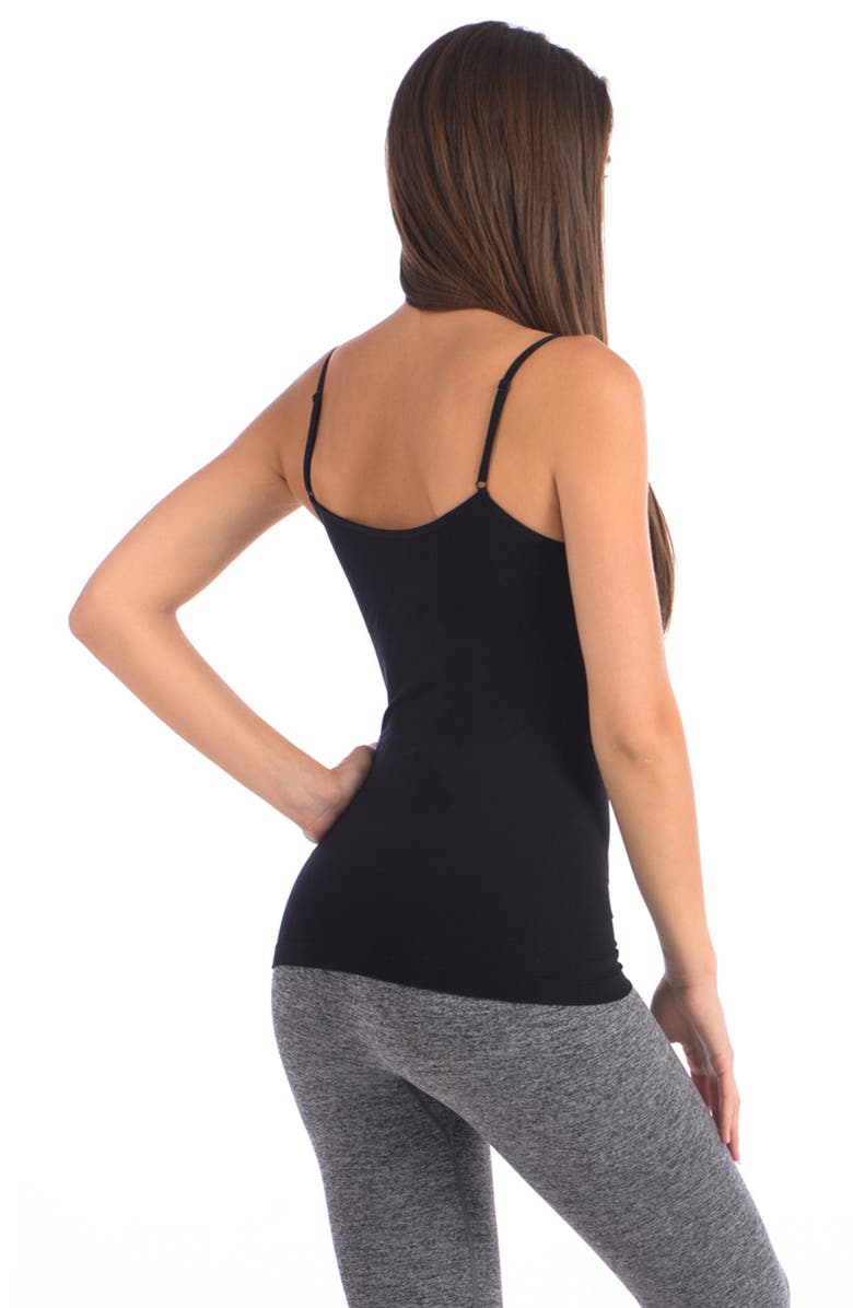 BODY BEAUTIFUL Seamless Slimming Camisole, Alternate, color, Black