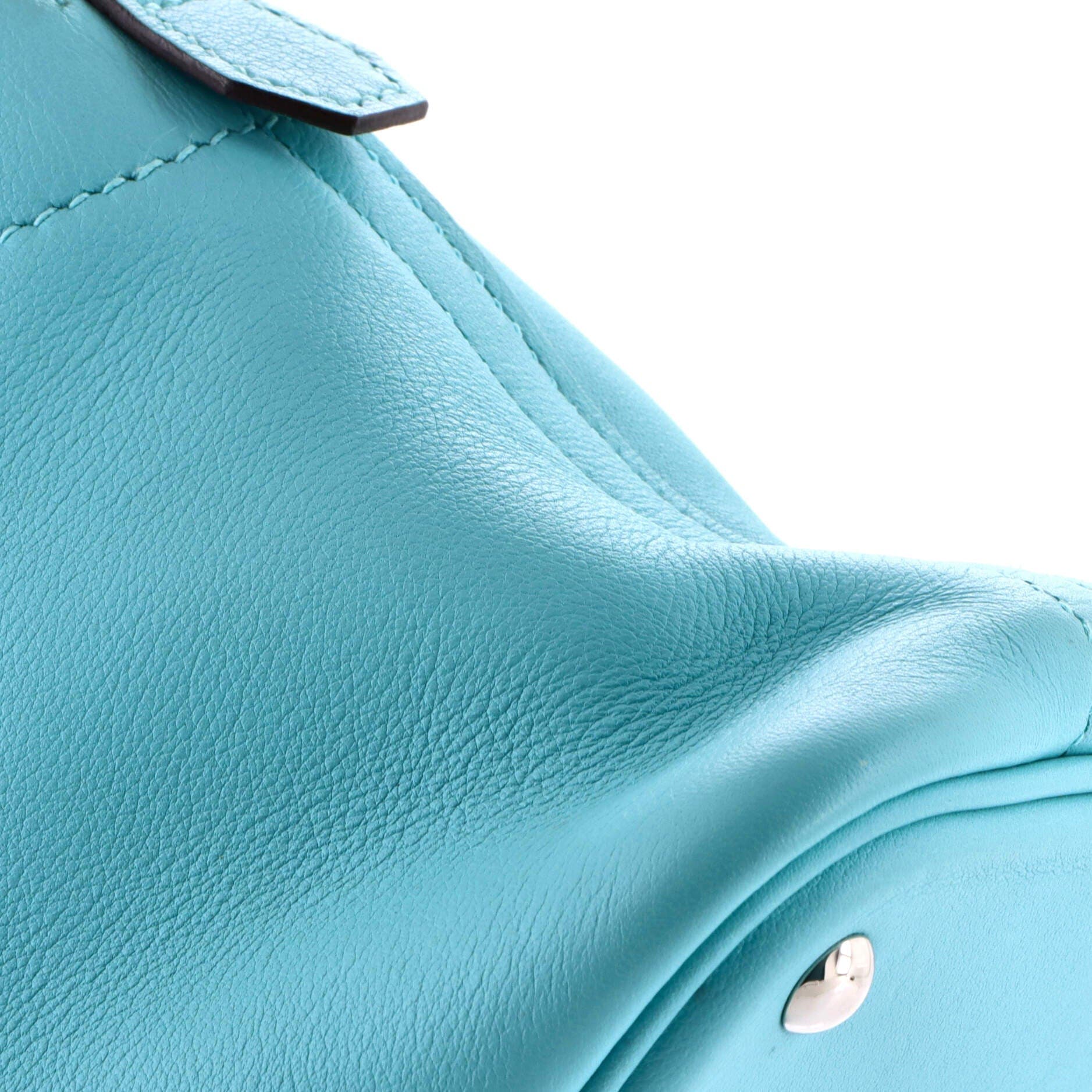 Pre-Owned Hermes Bolide Bag Swift 27, Alternate, color, Bleu Atoll