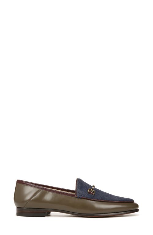 Shop Sam Edelman Loraine Bit Loafer In Hudson Navy/olive/burgundy